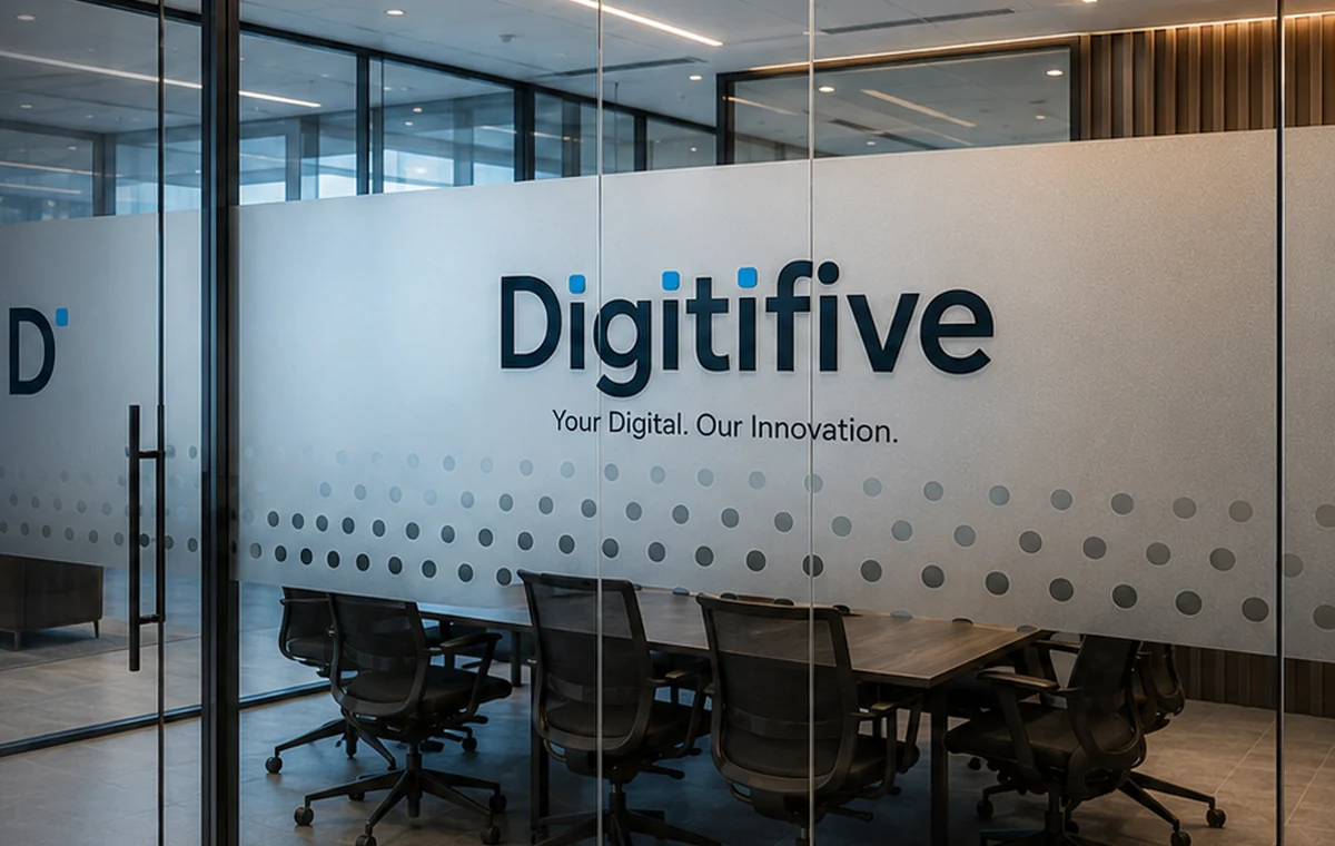 Office glass branding and meeting room graphics in Dubai