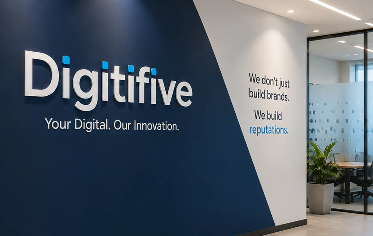 Office wall graphics and branded feature walls in Dubai